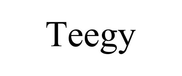 Trademark Logo TEEGY