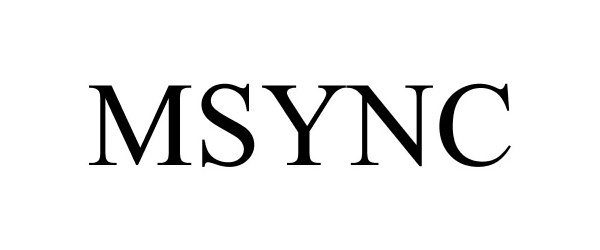 Trademark Logo MSYNC