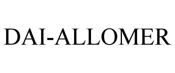 Trademark Logo DAI-ALLOMER