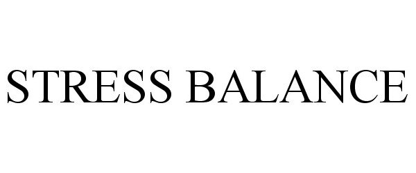 Trademark Logo STRESS BALANCE