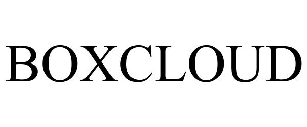 Trademark Logo BOXCLOUD