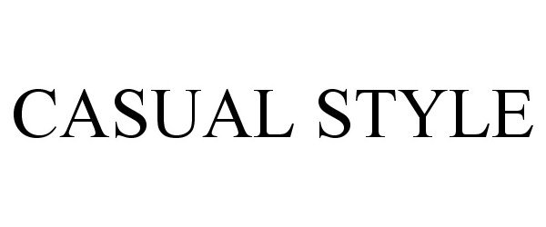 Trademark Logo CASUAL STYLE