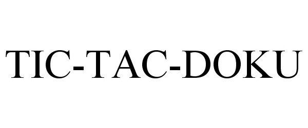 Trademark Logo TIC-TAC-DOKU