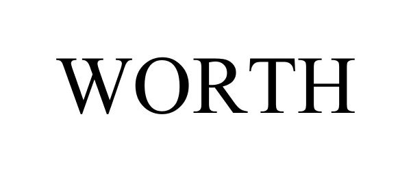 Trademark Logo WORTH
