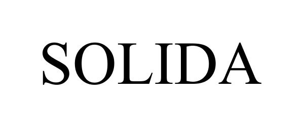 Trademark Logo SOLIDA