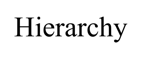 Trademark Logo HIERARCHY