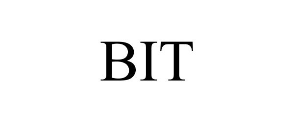 Trademark Logo BIT