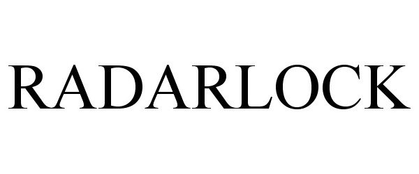 Trademark Logo RADARLOCK