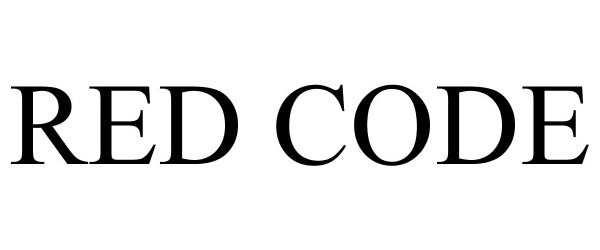 Trademark Logo RED CODE