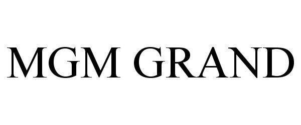 Trademark Logo MGM GRAND