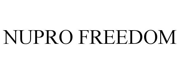 Trademark Logo NUPRO FREEDOM