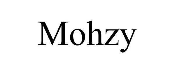 Trademark Logo MOHZY