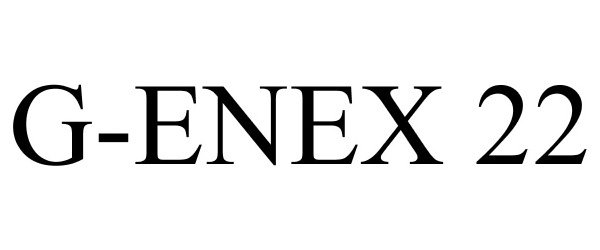 Trademark Logo G-ENEX 22