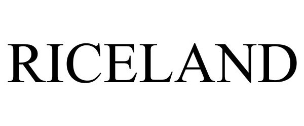 Trademark Logo RICELAND