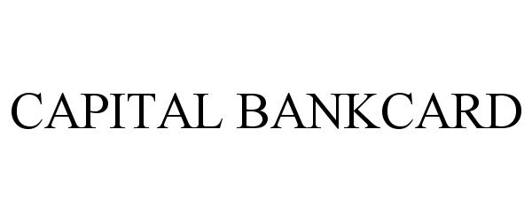 Trademark Logo CAPITAL BANKCARD