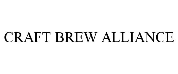  CRAFT BREW ALLIANCE