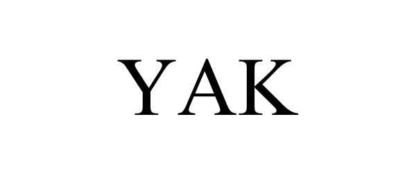 Trademark Logo YAK