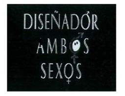  DISEÃADOR AMBOS SEXOS