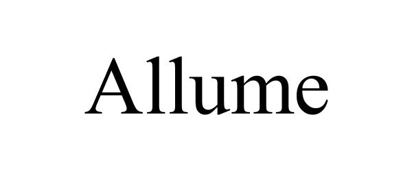 Trademark Logo ALLUME
