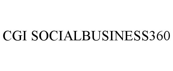  CGI SOCIALBUSINESS360