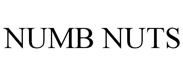 Trademark Logo NUMB NUTS