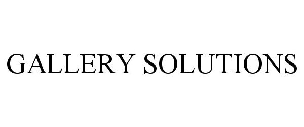  GALLERY SOLUTIONS