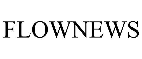 Trademark Logo FLOWNEWS