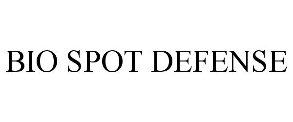 Trademark Logo BIO SPOT DEFENSE