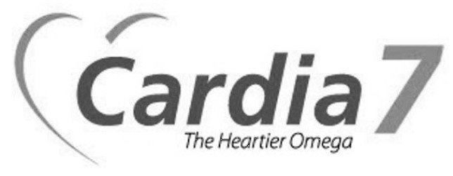 Trademark Logo CARDIA7 THE HEARTIER OMEGA