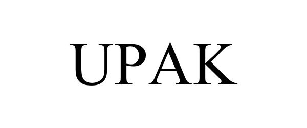 Trademark Logo UPAK