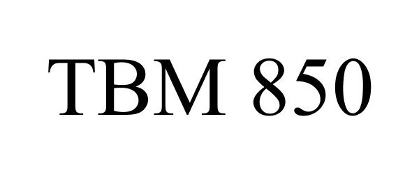 Trademark Logo TBM 850
