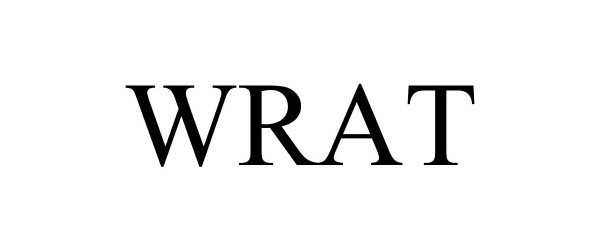 Trademark Logo WRAT