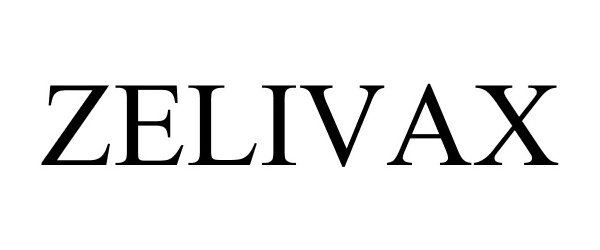 Trademark Logo ZELIVAX