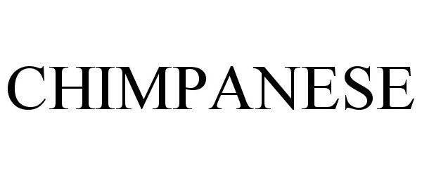 Trademark Logo CHIMPANESE