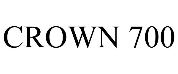 Trademark Logo CROWN 700