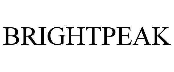 Trademark Logo BRIGHTPEAK