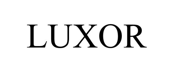 Trademark Logo LUXOR