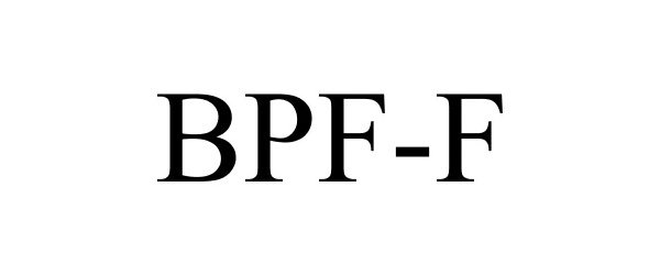 Trademark Logo BPF-F