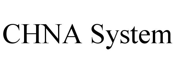  CHNA SYSTEM