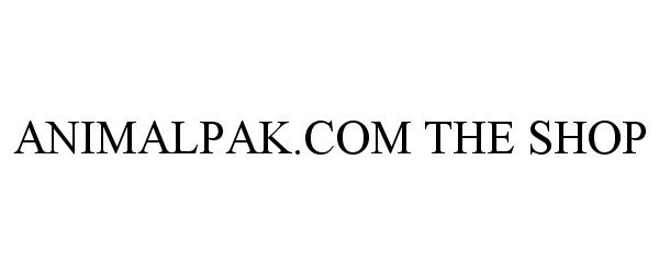 Trademark Logo ANIMALPAK.COM THE SHOP