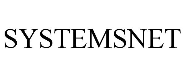 Trademark Logo SYSTEMSNET