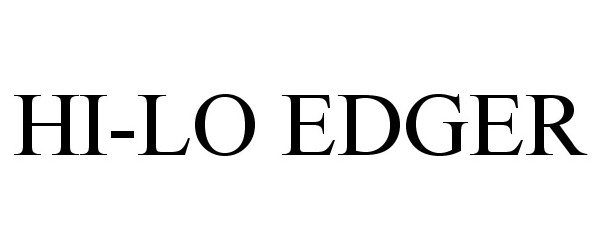  HI-LO EDGER