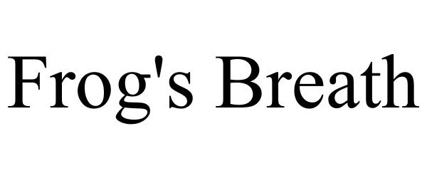 Trademark Logo FROG'S BREATH