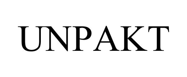Trademark Logo UNPAKT