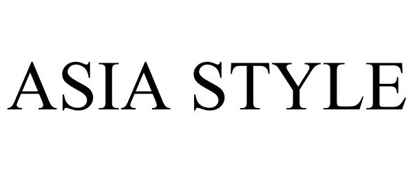 Trademark Logo ASIA STYLE