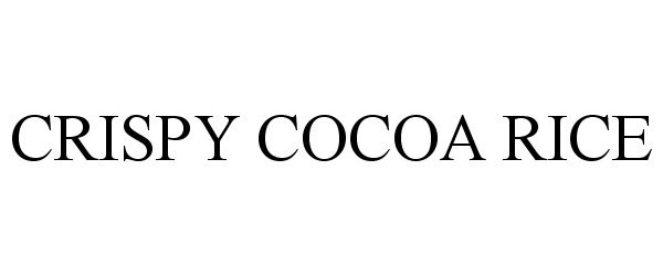  CRISPY COCOA RICE