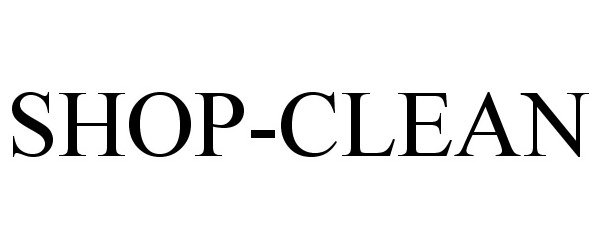 Trademark Logo SHOP-CLEAN