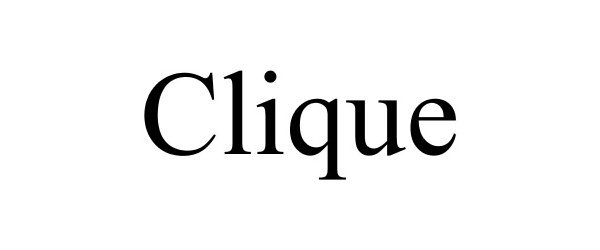 Trademark Logo CLIQUE