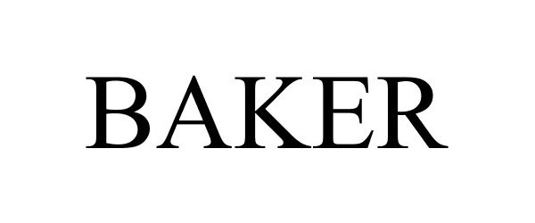 Trademark Logo BAKER