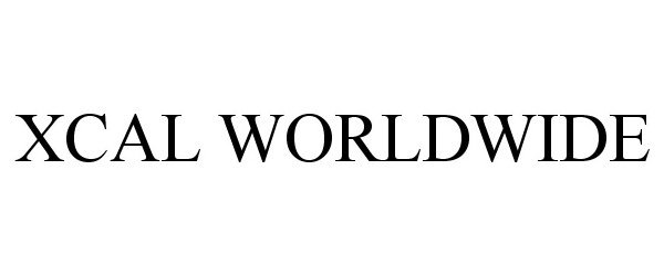 Trademark Logo XCAL WORLDWIDE